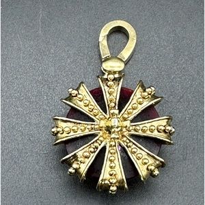 Juicy Couture, 2004, Rare Gold And Large Ruby Crown Charm,‎ Viva La Juicy